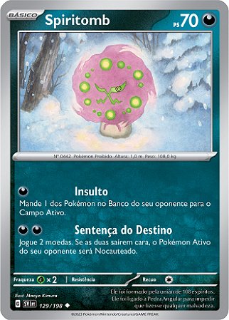 Spiritomb (129/198) - Carta Avulsa Pokemon