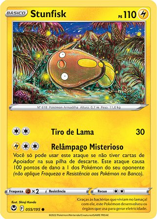 Stunfisk (055/195) - Carta Avulsa Pokemon