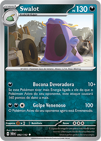 Swalot (092/142) - Carta Avulsa Pokemon
