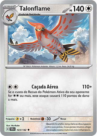 Talonflame (123/142) - Carta Avulsa Pokemon