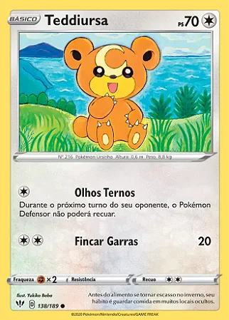 Teddiursa (138/189) REV FOIL - Carta Avulsa Pokemon