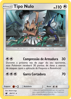 Tipo Nulo / Type: Null (89/111) - Carta Avulsa Pokemon