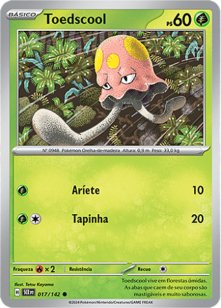 Toedscool (017/142) - Carta Avulsa Pokemon