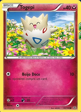 Togepi (43/108) - Carta Avulsa Pokemon