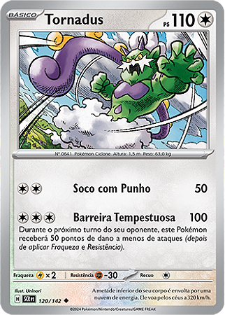 Tornadus (120/142) - Carta Avulsa Pokemon