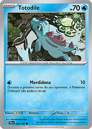 Totodile (039/162) - Carta Avulsa Pokemon
