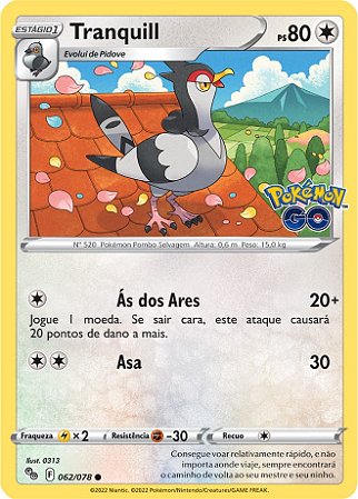 Tranquill (062/078) REV FOIL - Carta Avulsa Pokemon