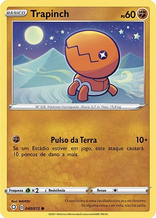 Trapinch (40/72) - Carta Avulsa Pokemon