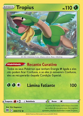 Tropius (5/172) - Carta Avulsa Pokemon