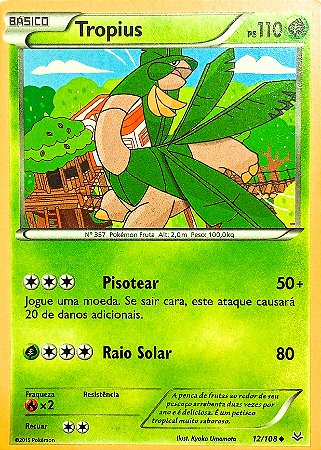Tropius (12/108) - Carta Avulsa Pokemon