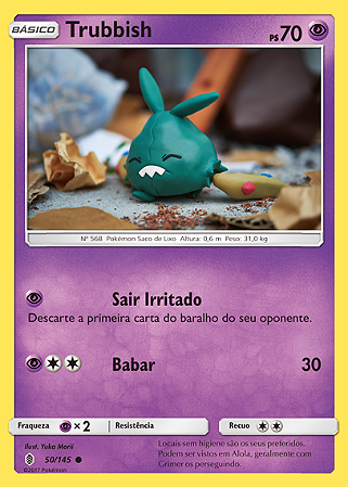 Trubbish (50/145) REV FOIL - Carta Avulsa Pokemon