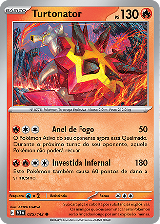 Turtonator (025/142) REV FOIL - Carta Avulsa Pokemon