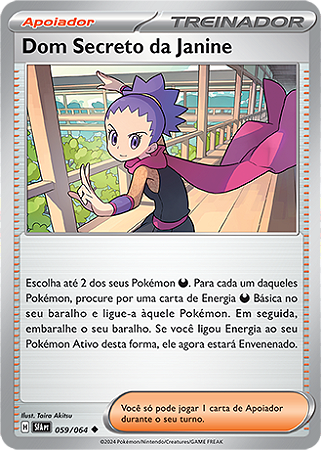 Dom Secreto da Janine / Janine's Secret Technique (059/064) REV FOIL - Carta Avulsa Pokemon