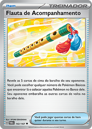 Flauta de Acompanhamento / Accompanying Flute (142/167) - Carta Avulsa Pokemon