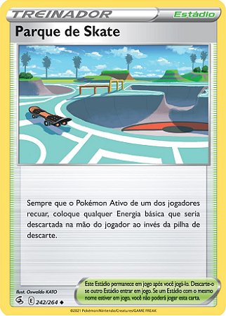 Parque de Skate / Skaters' Park (242/264) - Carta Avulsa Pokemon