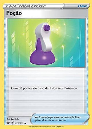 Poção / Potion (177/202) - Carta Avulsa Pokemon