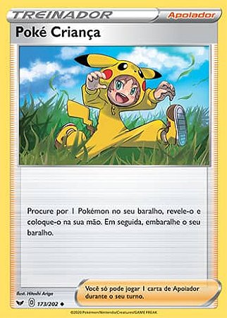 Poké Criança / Poke Kid (173/202) - Carta Avulsa Pokemon