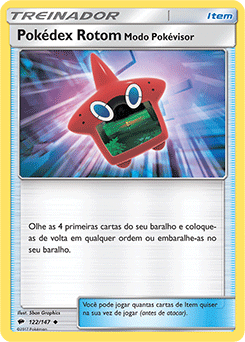 Pokédex Rotom Modo Pokérevisor / Rotom Dex Poke Finder Mode (122/147) REV FOIL - Carta Avulsa Pokemon