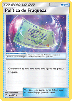 Política de Fraqueza / Weakness Policy (126/147) - Carta Avulsa Pokemon