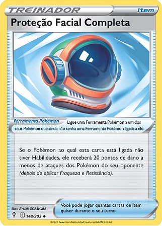 Proteção Facial Completa / Full Face Guard (148/203) REV FOIL - Carta Avulsa Pokemon