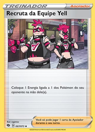 Recruta da Equipe Yell / Team Yell Grunt (184/202) - Carta Avulsa Pokemon
