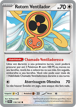 Rotom Ventilador / Fan Rotom (118/142) - Carta Avulsa Pokemon