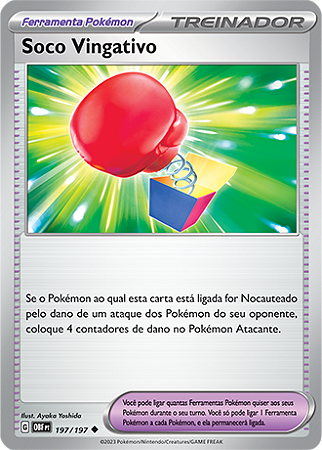 Soco Vingativo / Vengeful Punch (197/197) REV FOIL - Carta Avulsa Pokemon