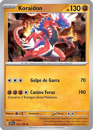 Koraidon (124/198) REV FOIL - Carta Avulsa Pokemon