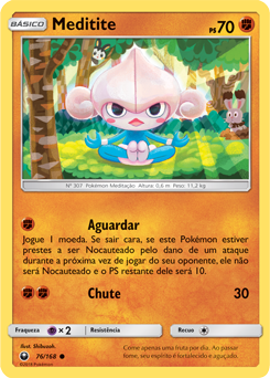 Meditite (76/168) REV FOIL - Carta Avulsa Pokemon