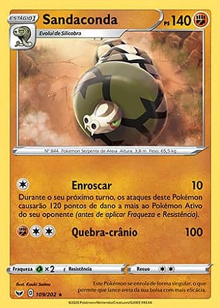 Sandaconda (109/202) - Carta Avulsa Pokemon