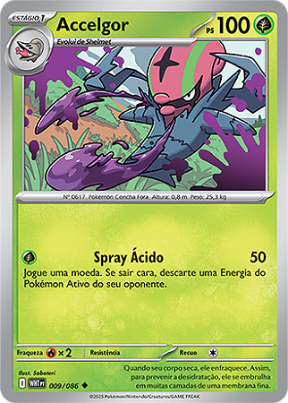 Accelgor (009/086) - Carta Avulsa Pokemon
