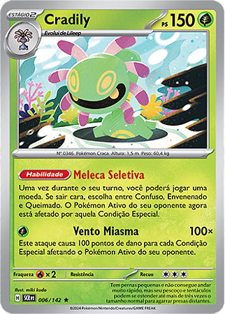 Cradily (006/142) FOIL - Carta Avulsa Pokemon