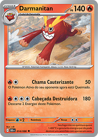 Darmanitan (014/086) - Carta Avulsa Pokemon