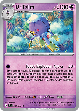 Drifblim (041/102) - Carta Avulsa Pokemon