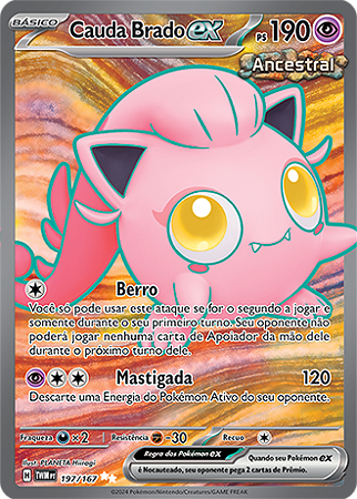 Cauda Brado ex / Scream Tail ex (197/167) - Carta Avulsa Pokemon