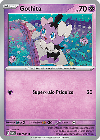 Gothita (041/086) - Carta Avulsa Pokemon