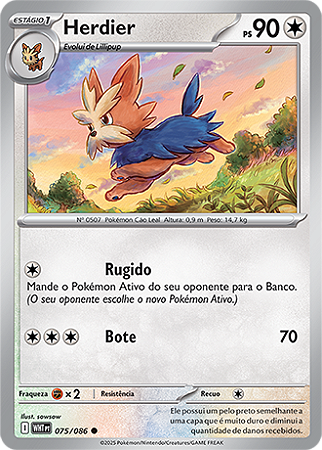 Herdier (075/086) - Carta Avulsa Pokemon