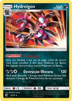 Hydreigon (33/70) FOIL - Carta avulsa Pokemon
