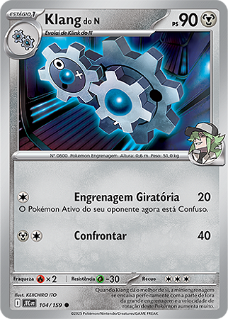 Klang do N / N's Klang (104/159) - Carta Avulsa Pokemon