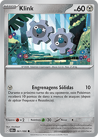 Klink (061/086) - Carta Avulsa Pokemon