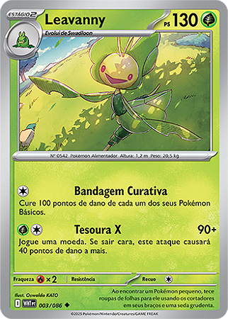 Leavanny (003/086) - Carta Avulsa Pokemon