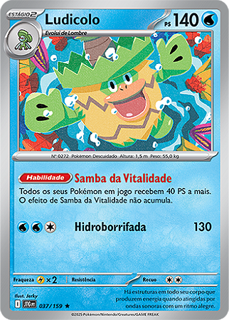 Ludicolo (037/159) FOIL - Carta Avulsa Pokemon