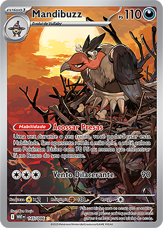 Mandibuzz (145/086) FOIL - Carta Avulsa Pokemon