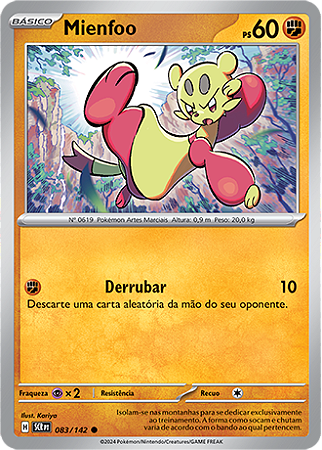 Mienfoo (083/142) REV FOIL - Carta Avulsa Pokemon