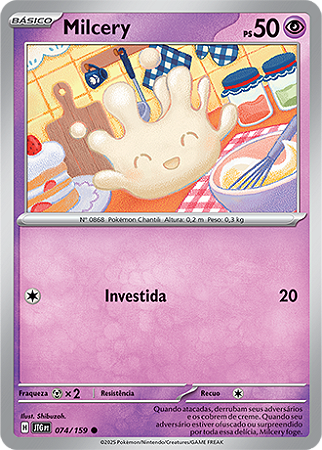 Milcery (074/159) REV FOIL - Carta Avulsa Pokemon