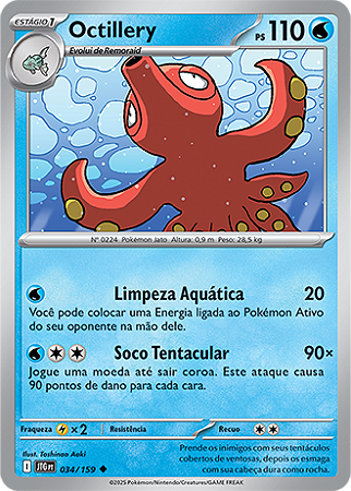 Octillery (034/159) - Carta Avulsa Pokemon