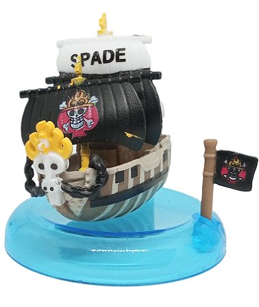 Navio Piece of Spadille (Spade de Portgas D. Ace) - Miniatura Colecionável One Piece 7,5cm