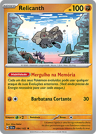 Relicanth (084/162) REV FOIL - Carta Avulsa Pokemon
