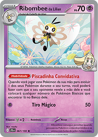Ribombee da Lílian / Lillie's Ribombee (067/159) FOIL - Carta Avulsa Pokemon