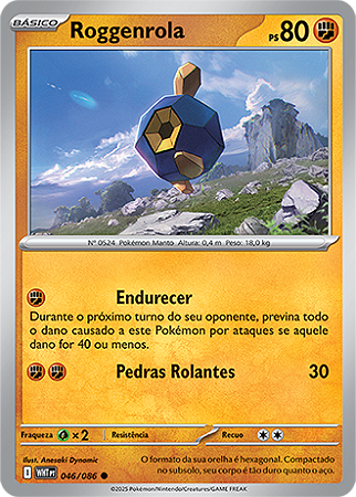 Roggenrola (046/086) - Carta Avulsa Pokemon